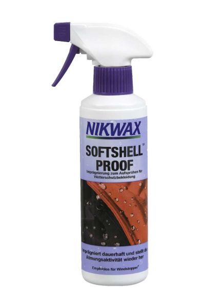 Nikwax Softshell® Proof Spray-On Sprüh-Imprägnierung für Softshellkleidung 300 ml